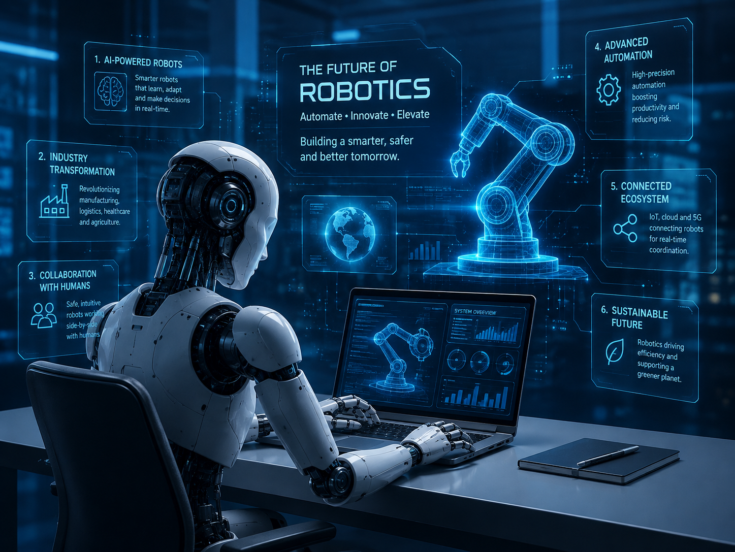 The future of robotics — AI-powered intelligent machines transforming industries