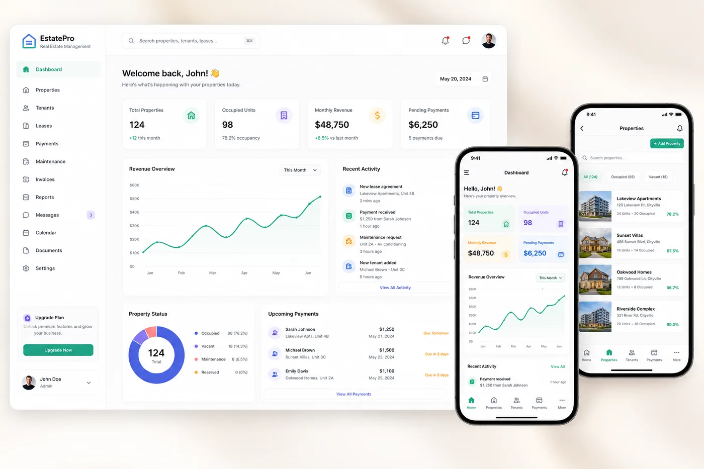 Real Estate Management Dashboard